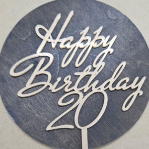 Топер "Happy Birthday 20" #634