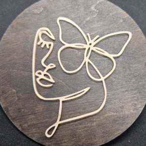 Топер контур обличчя дівчини #606