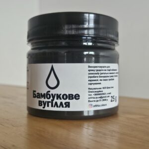 Бамбукове вугілля Е153, натуральний чорний 25г