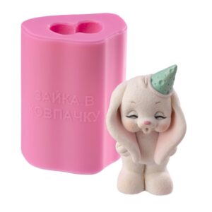 Силіконовий молд Зайчик в ковпачку