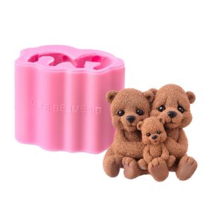 Силіконовий молд Сім'я ведмедів