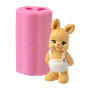 Силіконовий молд Зайчик в штанцях 2