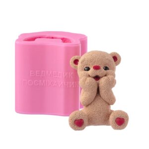 Силіконовий молд Ведмедик Посміхайчик