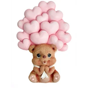 Силіконовий молд Ведмедик з кульками 2д