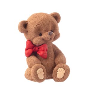 Силіконовий молд Ведмедик з бантиком 2 #M10