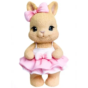 Силіконовий молд Зайка з бантиком 4