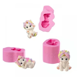 Силіконовий молд Набір єдинорогів міні