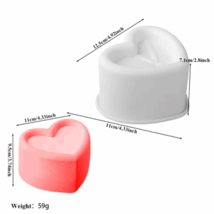 Молд силіконовий бенто торт серце