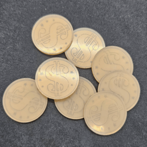 Топер Монети долар $ 8шт 3см #910