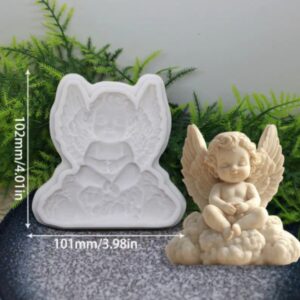 Молд силіконовий янгол-хлопчик 10,2*10,1см 2Д