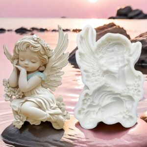 Молд силіконовий янгол-дівчинка 2Д