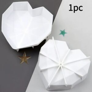 Молд силіконовий серце 19*19см