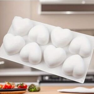 Молд силіконовий серця 8шт