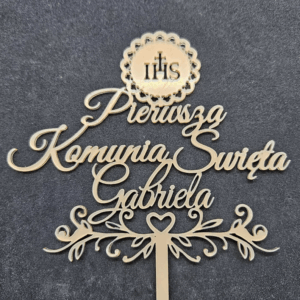 Топер "Pierwsza Komunia Święta Gabriela"  #885