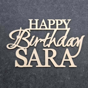 Топер "HAPPY Birthday SARA " #883