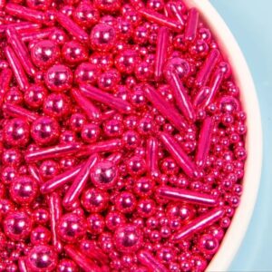 Посипка кондитерська 85г темно-рожева