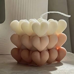 Молд силіконовий куб з сердець