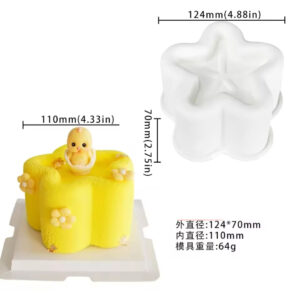 Молд силіконовий бенто торт зірка