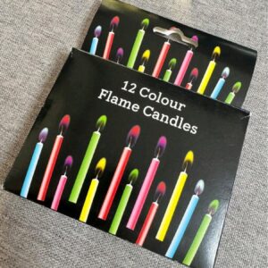 Свічки кольорові з кольоровим полум'ям