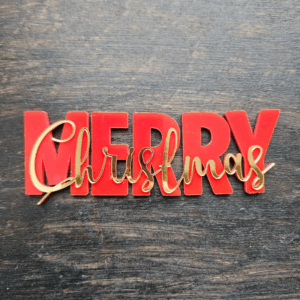 Топер "Merry Christmas" #972