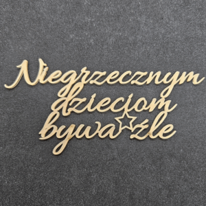 Топер "Niegrzecznym dzieciom bywa źle" #858