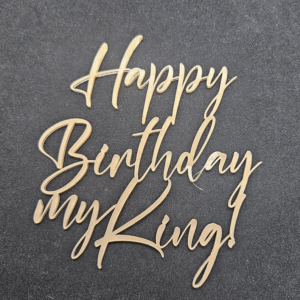 Топер "Happy Birthday my King" #855