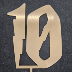 Топер  цифра "10"  #771