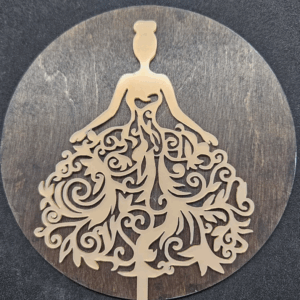 Топер контур силует нареченої #757