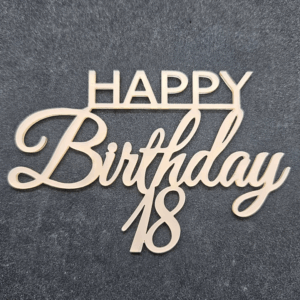 Топер "HAPPY Birthday 18" #752