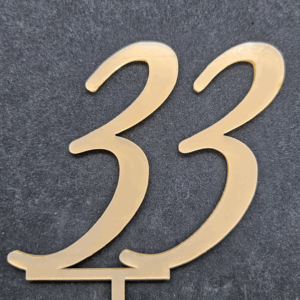 Топер  цифра "33"  #739