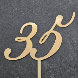 Топер  цифра "35"  #724