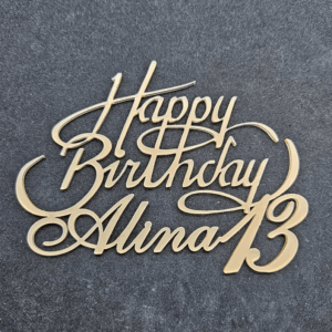 Топер "Happy Birthday Alina 13" #723