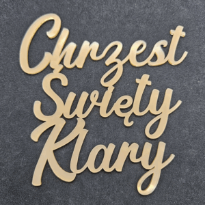 Топер "Chrzest Święty Klary" #704