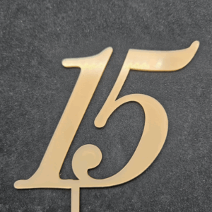 Топер  цифра "15"  #695