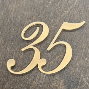 Топер  цифра "35"  #601