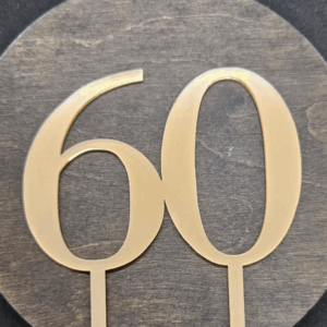 Топер  цифра "60"  #591