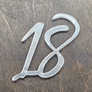 Топер  цифра "18"  #502