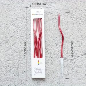 Свічки хвилясті Червоні Red