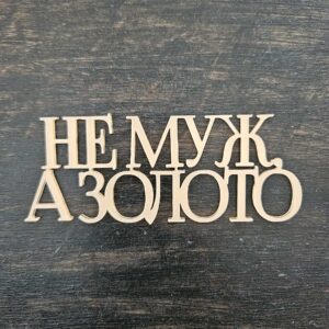 Топер "НЕ МУЖ,А ЗОЛОТО"  #1003