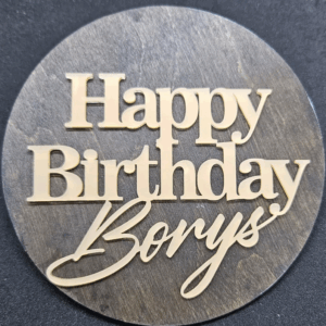 Топер "Happy Birthday Borys" #494