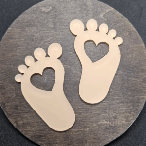 Топер контур силует дитячі ніжки ступні #476