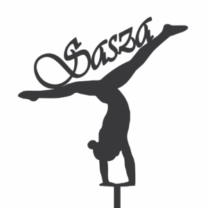 Топер контур силует гімнастка #26