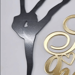 Топер контур силует гімнастка #111