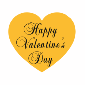 Топер "Happy Valentine's Day"  #1059