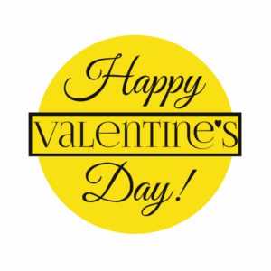 Топер "Happy Valentine's Day"  #1060