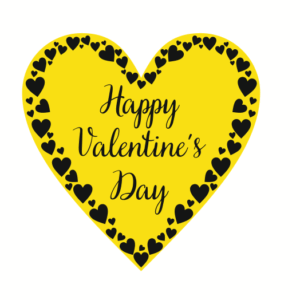 Топер "Happy Valentine's Day"  #1061