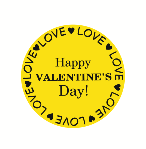 Топер "Happy Valentine's Day"  #1062