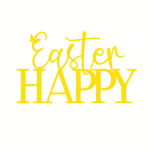 Топер "Happy Easter" з вухами зайця  #1115