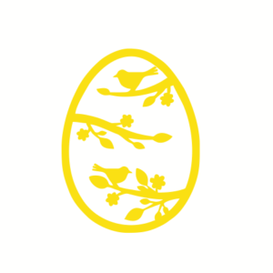 Топер контур пасхального яйця  #1122