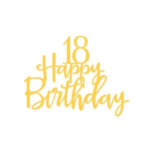 Топер "18 HAPPY Birthday" #1125